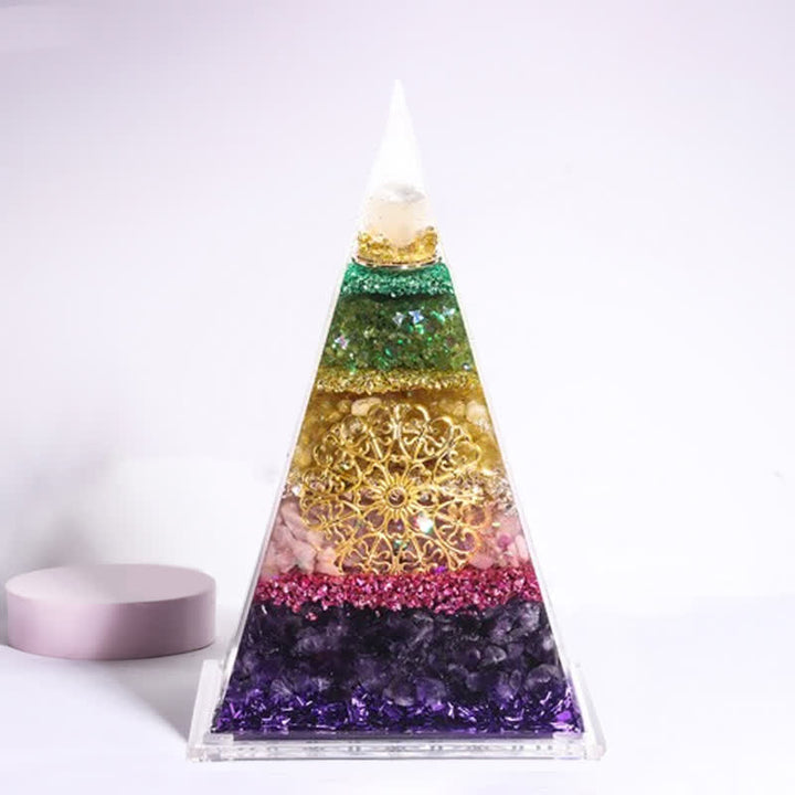 Olivenorma Energy Piramide Orgonica a Punta Lunga in Pietra Naturale 