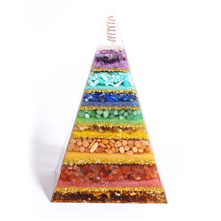 Olivenorma Energy Piramide Orgonica a Punta Lunga in Pietra Naturale 