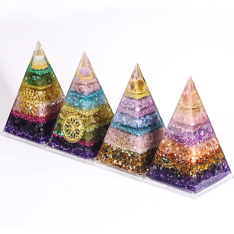 Olivenorma Energy Piramide Orgonica a Punta Lunga in Pietra Naturale 