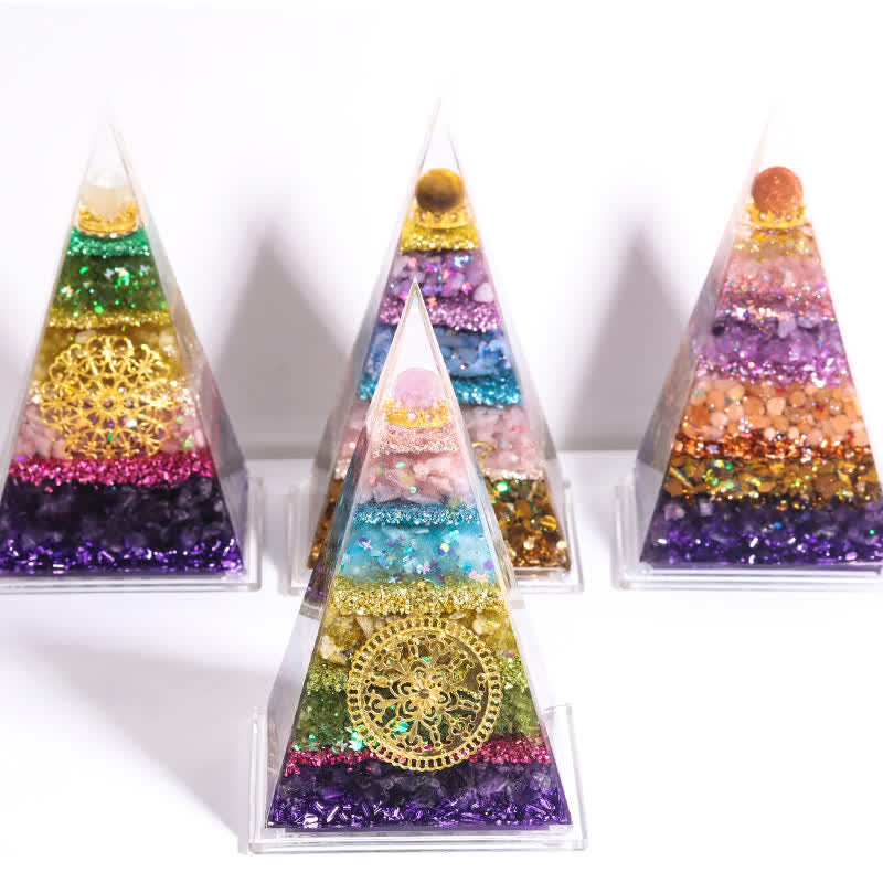 Olivenorma Energy Piramide Orgonica a Punta Lunga in Pietra Naturale 