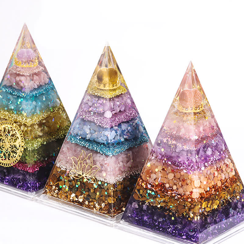 Olivenorma Energy Piramide Orgonica a Punta Lunga in Pietra Naturale 