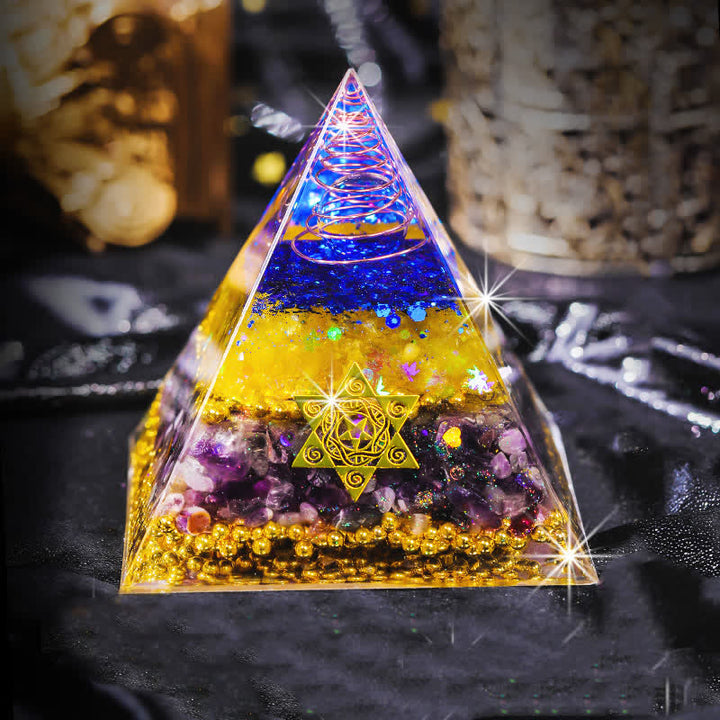 Olivenorma "Bellezza e Talento" Piramide di Orgone in Pietra Naturale