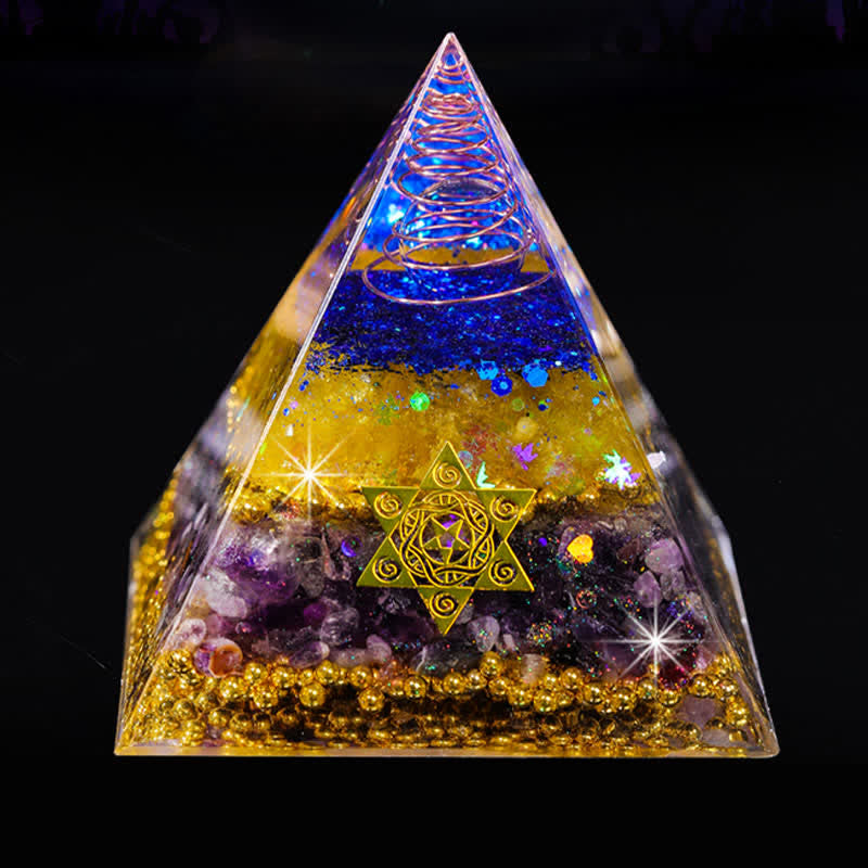 Olivenorma "Bellezza e Talento" Piramide di Orgone in Pietra Naturale