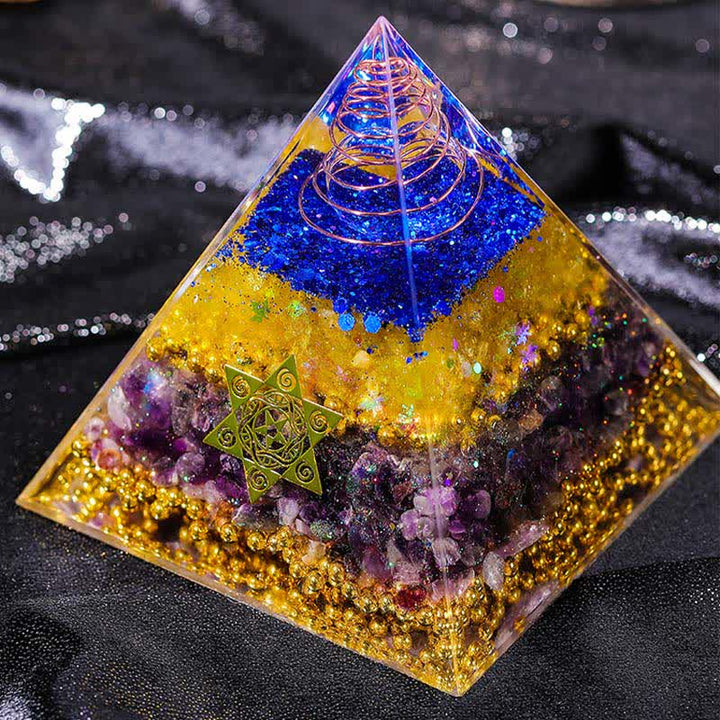 Olivenorma "Bellezza e Talento" Piramide di Orgone in Pietra Naturale