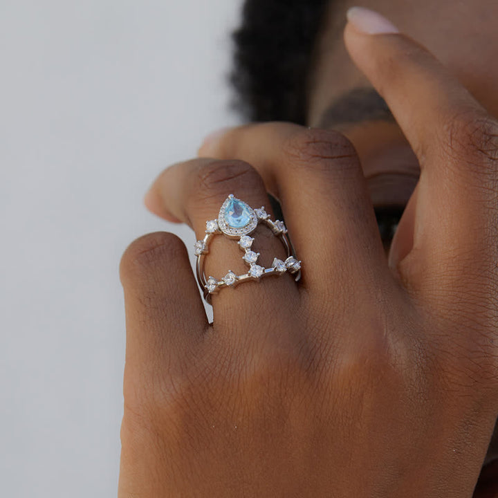 Anello Olivenorma in argento 925 con topazio naturale