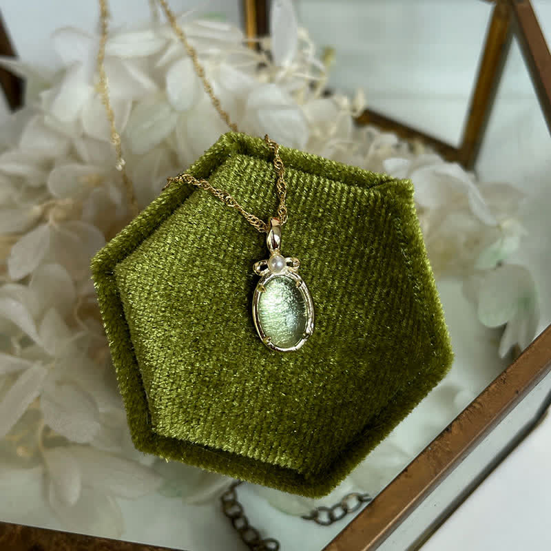 Collana con anello in peridoto naturale Olivenorma