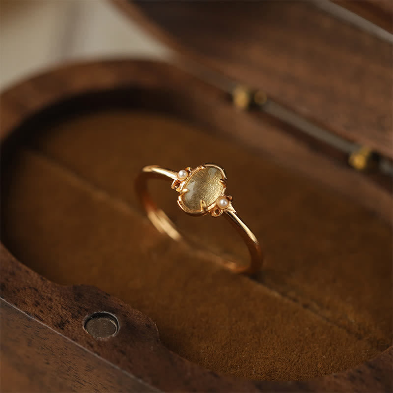 Collana con anello in peridoto naturale Olivenorma