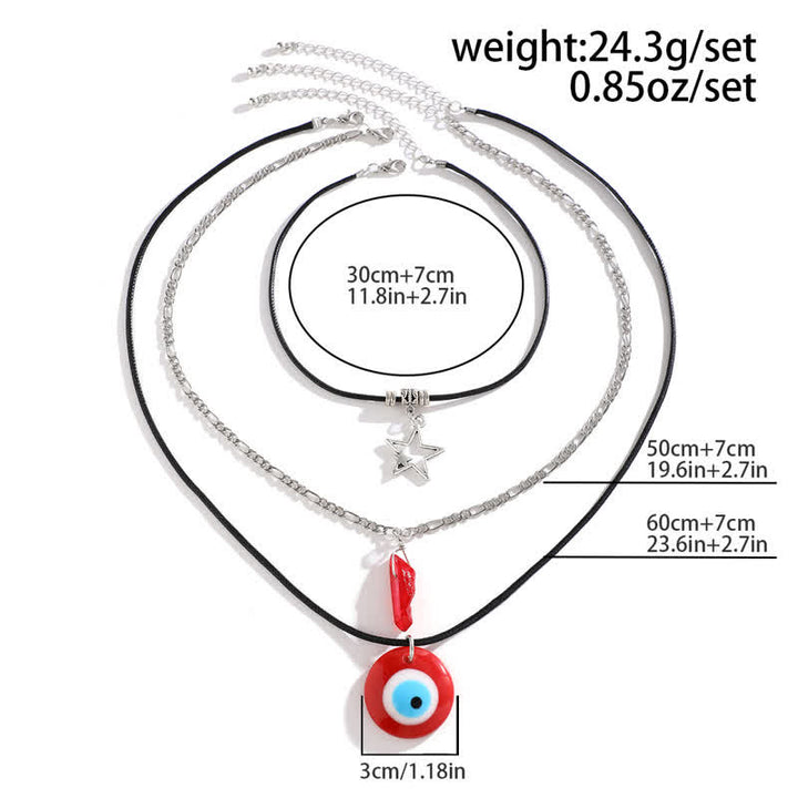 Olivenorma Set di collana con ciondolo albero della vita in pietra naturale