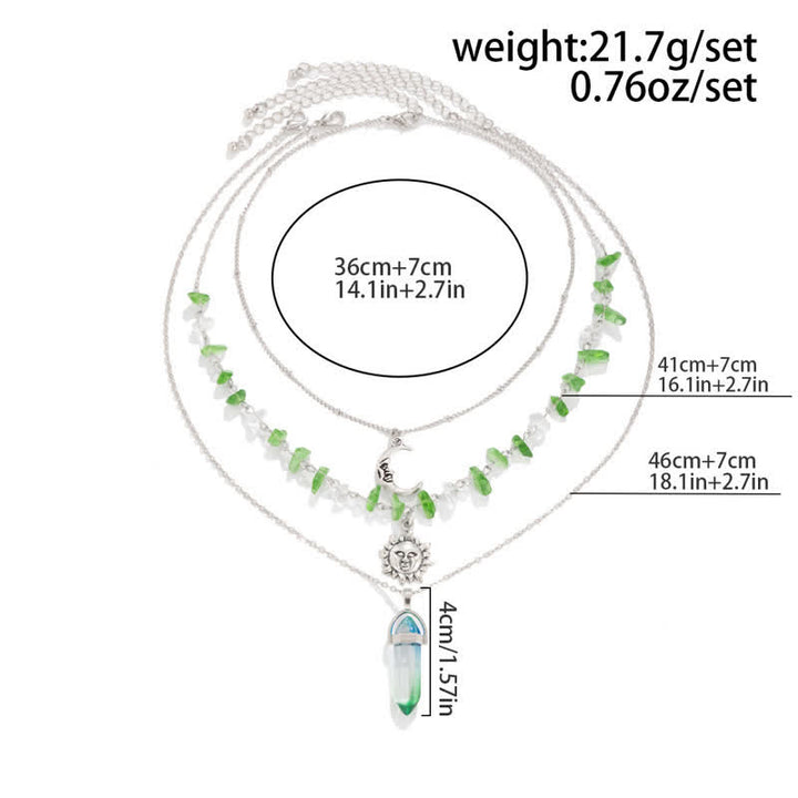 Collana con perline etniche Olivenorma Ghiaia Albero della Vita