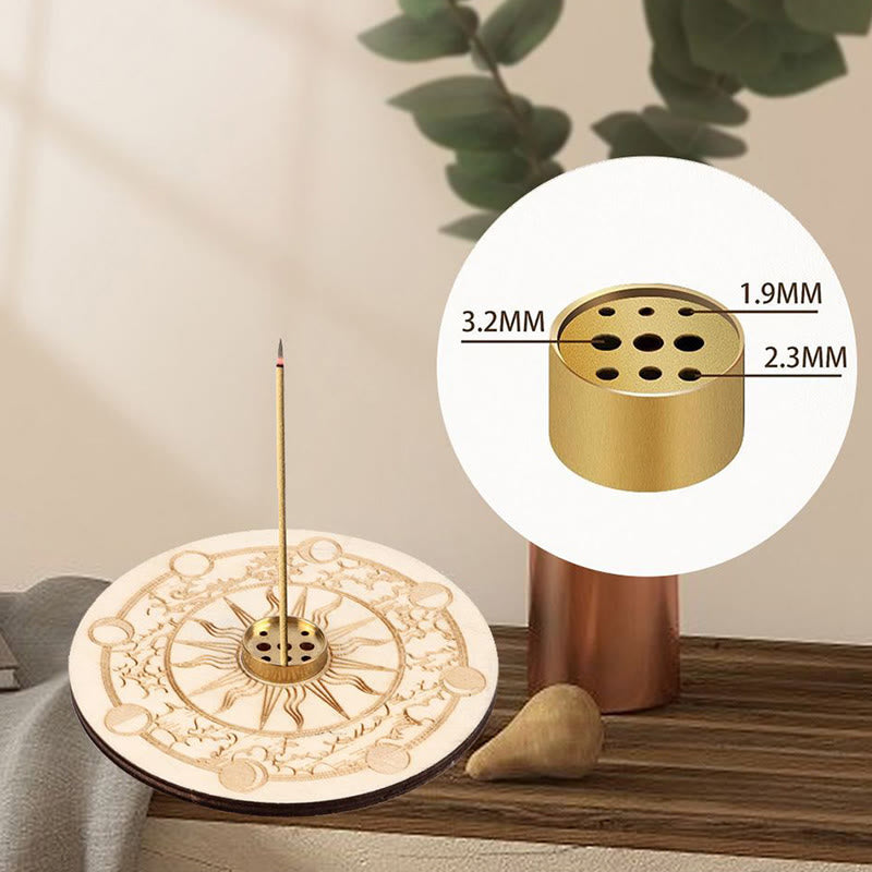 Porta bastoncini di incenso in legno Olivenorma Lotus Purity