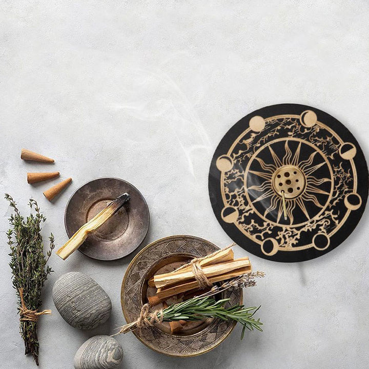 Porta bastoncini di incenso in legno Olivenorma Lotus Purity