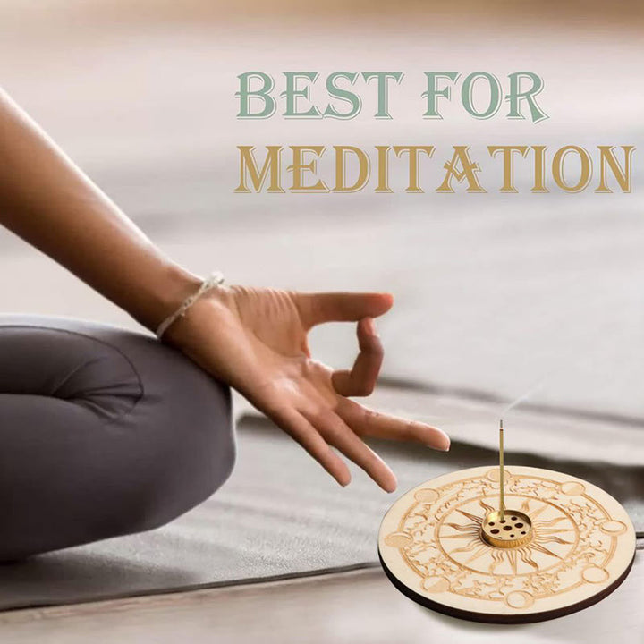 Porta bastoncini di incenso in legno Olivenorma Lotus Purity