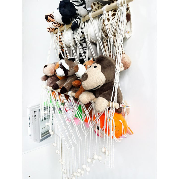 Olivenorma - Portaoggetti per bambole in corda di cotone fatto a mano, decorazione da parete 