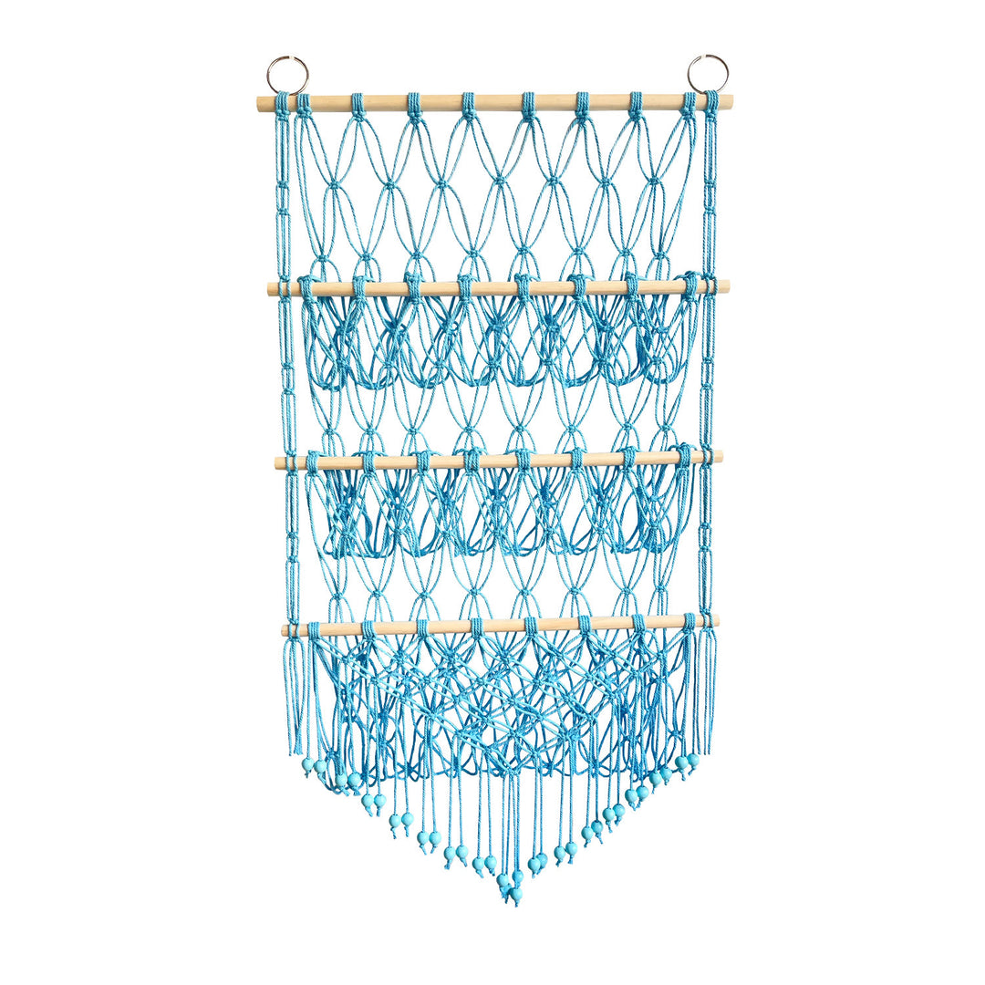 Olivenorma - Portaoggetti per bambole in corda di cotone fatto a mano, decorazione da parete 