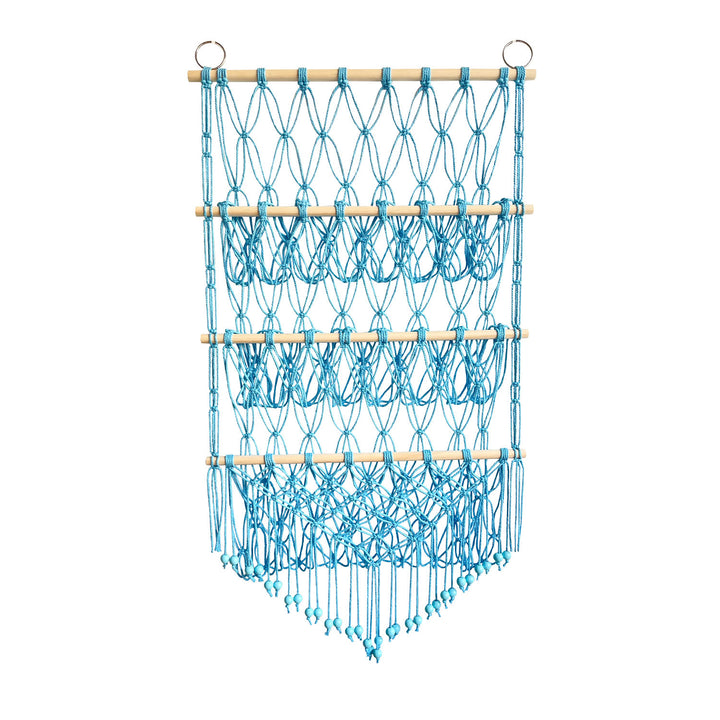 Olivenorma - Portaoggetti per bambole in corda di cotone fatto a mano, decorazione da parete 