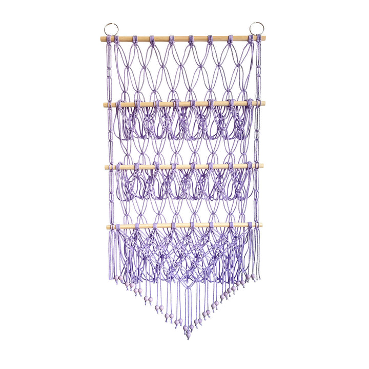 Olivenorma - Portaoggetti per bambole in corda di cotone fatto a mano, decorazione da parete 