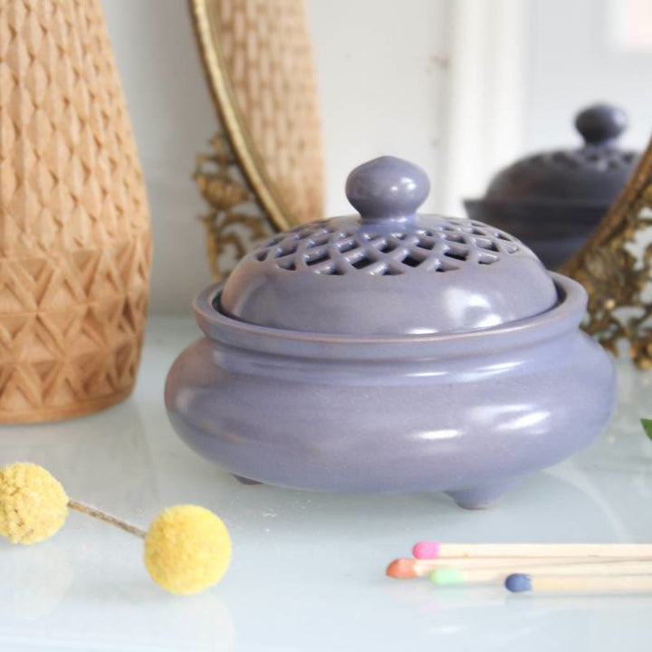 Ciotola per la pulizia dei cristalli in ceramica Mandala Olivenorma