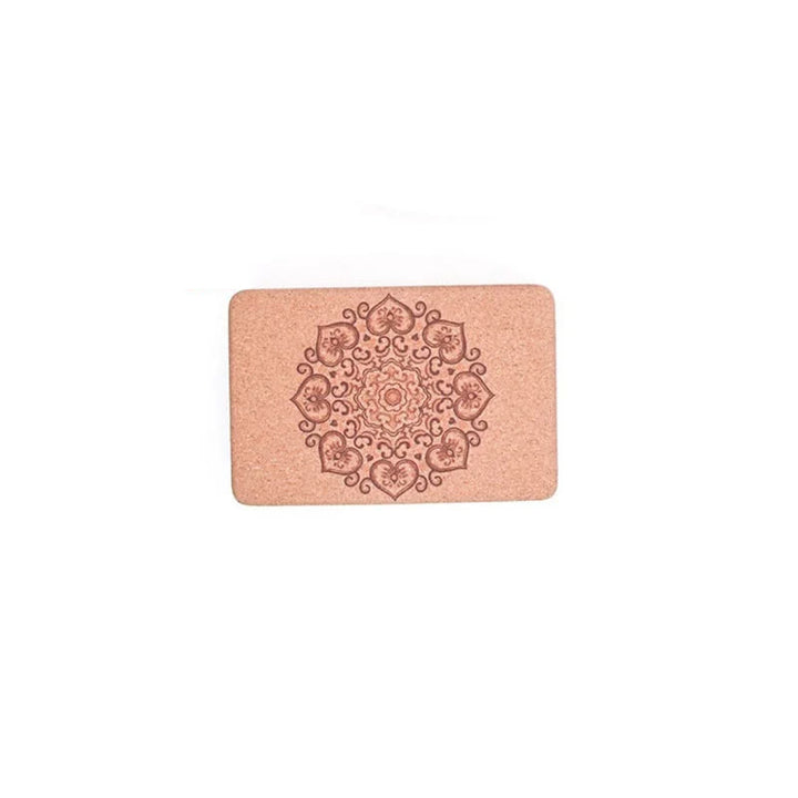 Olivenorma Blocco yoga in sughero Mandala Premium antiscivolo morbido
