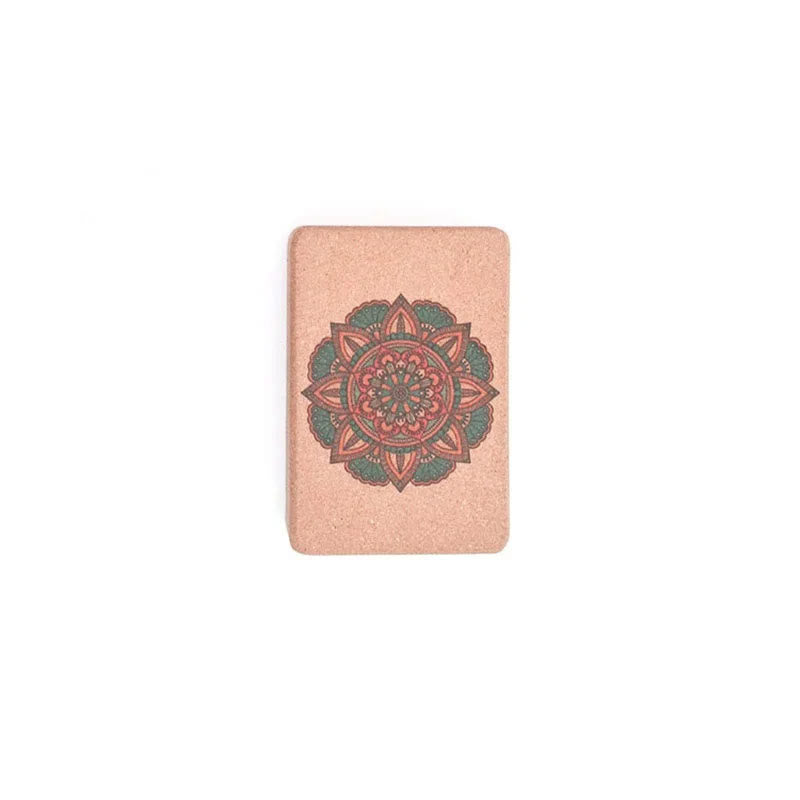 Olivenorma Blocco yoga in sughero Mandala Premium antiscivolo morbido