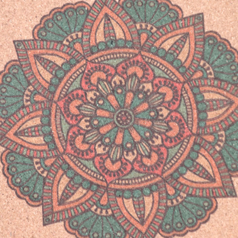 Olivenorma Blocco yoga in sughero Mandala Premium antiscivolo morbido