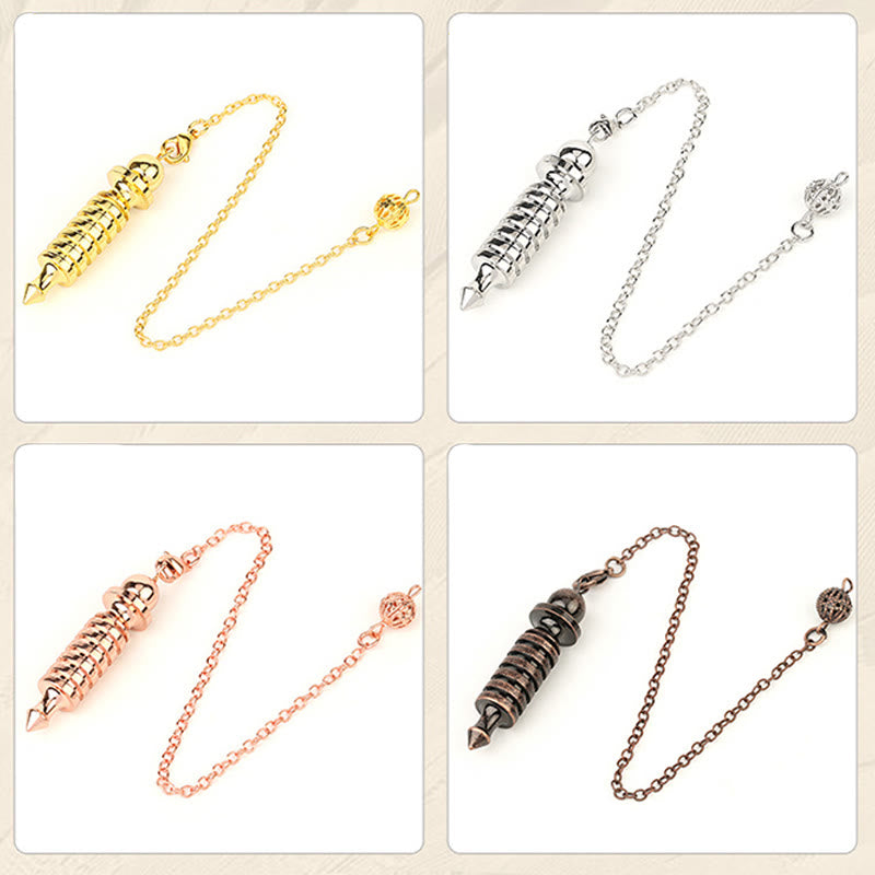 Olivenorma Doppio Pendolo di Guarigione Rabdomanzia in Metallo ISIS 