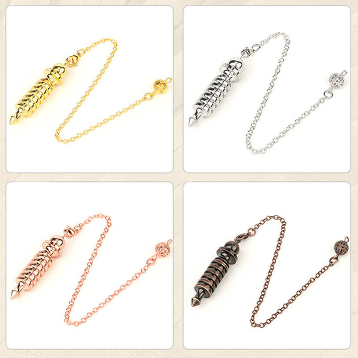 Olivenorma Doppio Pendolo di Guarigione Rabdomanzia in Metallo ISIS 