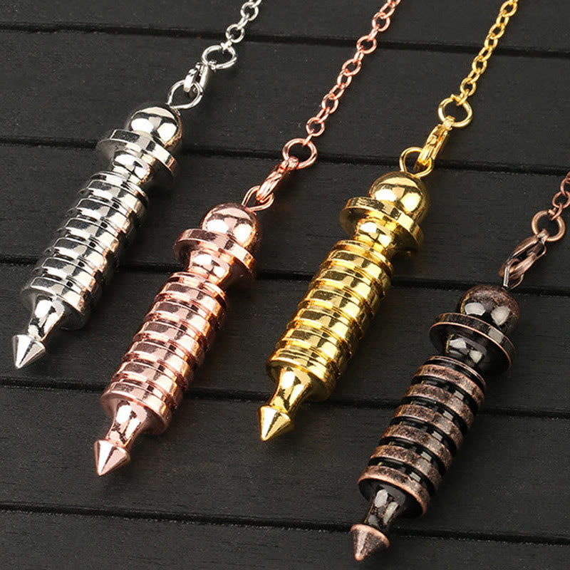 Olivenorma Doppio Pendolo di Guarigione Rabdomanzia in Metallo ISIS 