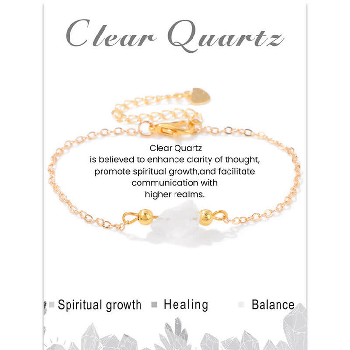 Olivenorma Bracciale con ciondolo in pietra grezza irregolare naturale