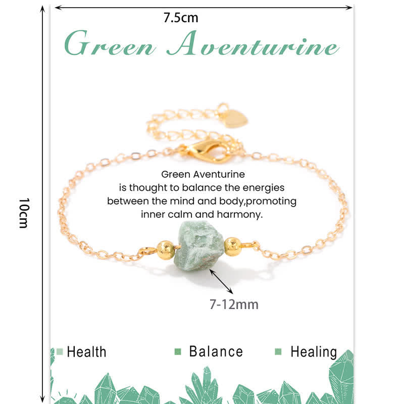 Olivenorma Bracciale con ciondolo in pietra grezza irregolare naturale