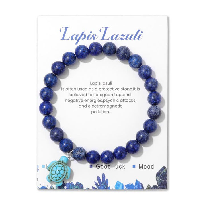 Bracciale con ciondolo tartaruga turchese in pietra naturale Olivenorma 