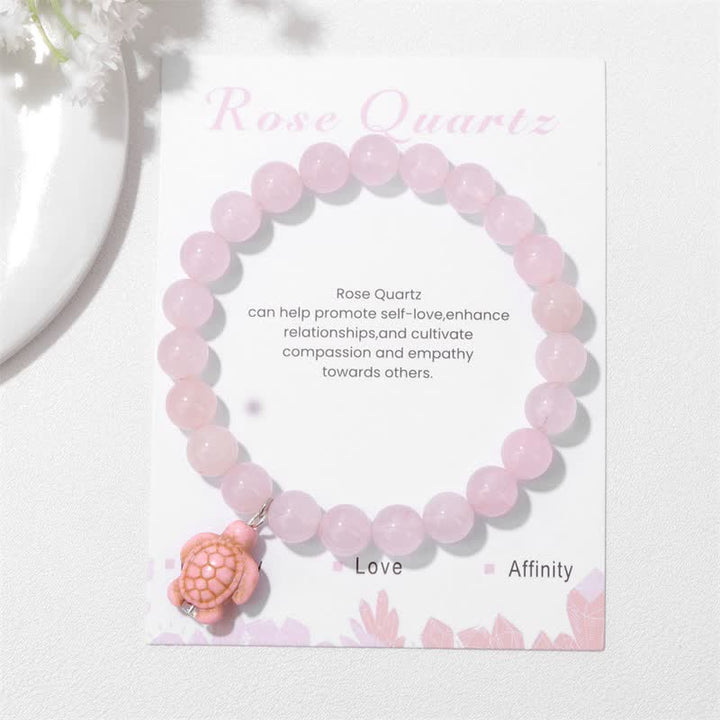 Bracciale con ciondolo tartaruga turchese in pietra naturale Olivenorma 