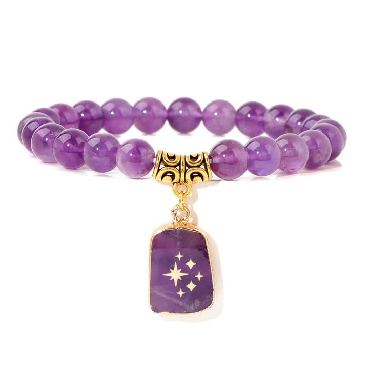 Bracciale con ciondolo stampato in perline di pietra naturale Olivenorma 