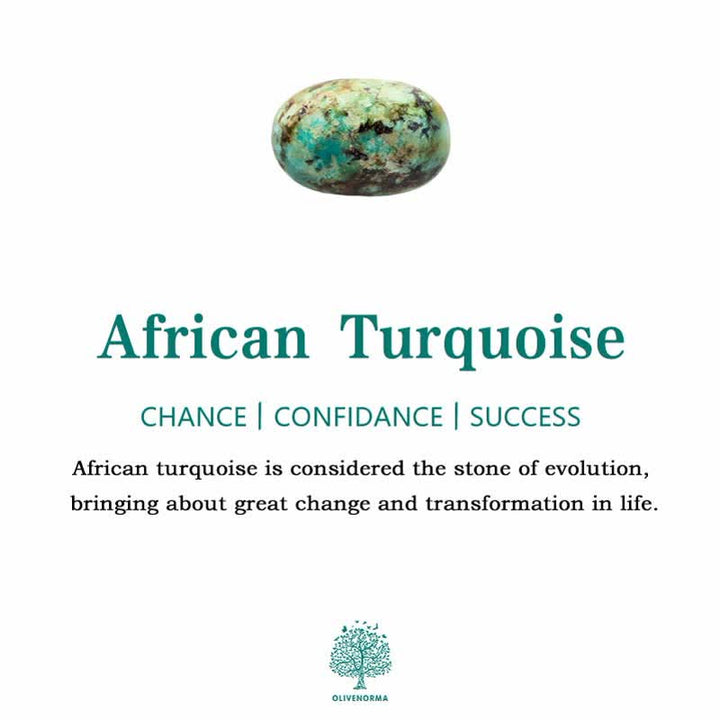 Olivenorma Set di bracciali con ciondolo malocchio in pietra naturale con perline