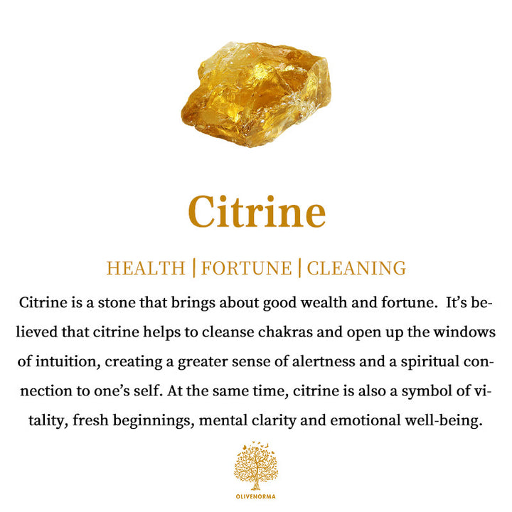 Olivenorma Signore dei Misteri | Meditazione Klein Citrino Collana Pendolo 