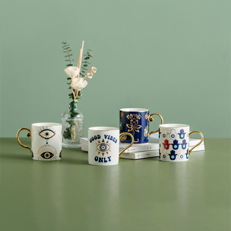 Tazza da caffè in ceramica con malocchio Olivenorma