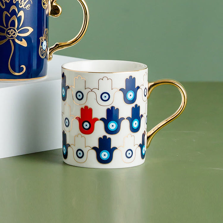 Tazza da caffè in ceramica con malocchio Olivenorma