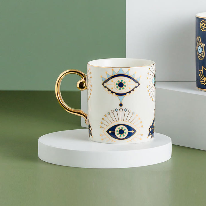 Tazza da caffè in ceramica con malocchio Olivenorma