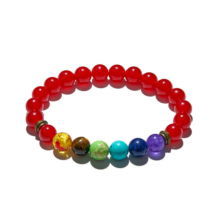 Bracciale Olivenorma Chakra Agata Rossa