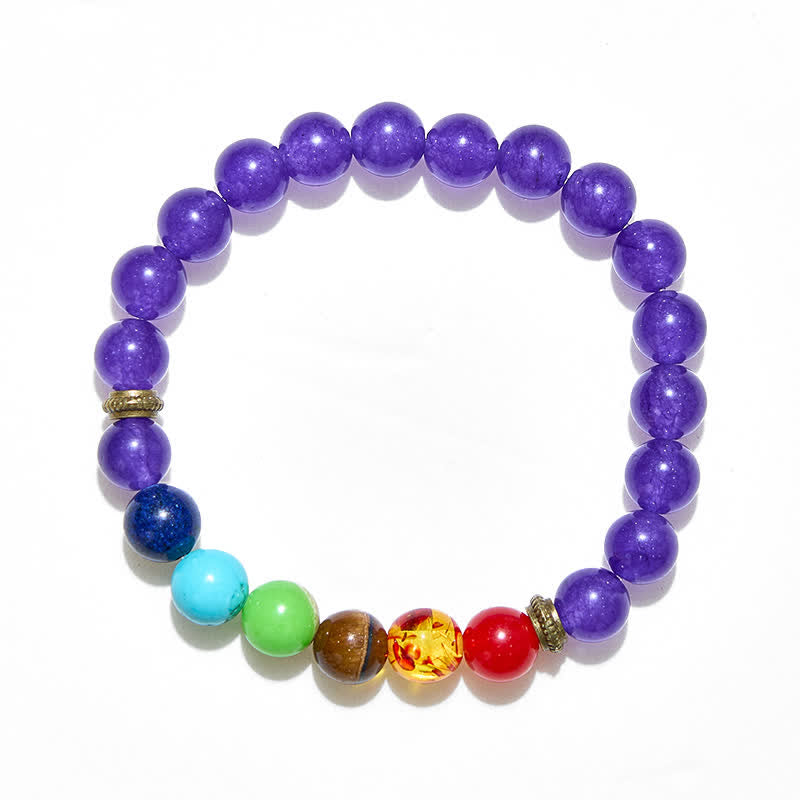 Bracciale con ametista Olivenorma Chakra