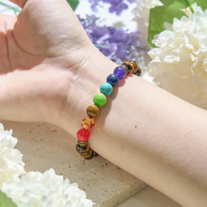 Bracciale Olivenorma Chakra Occhio di Tigre