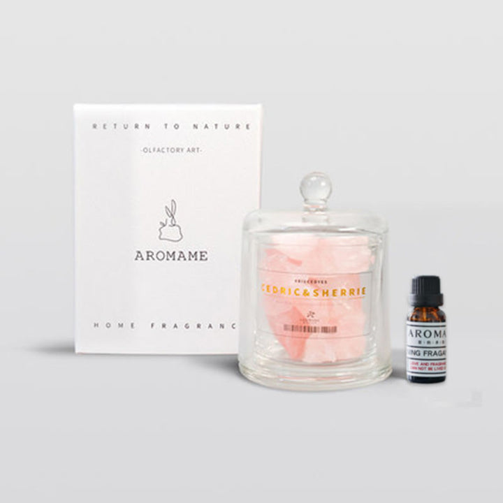 Diffusore in pietra naturale Olivenorma con cristalli di oli essenziali per aromaterapia