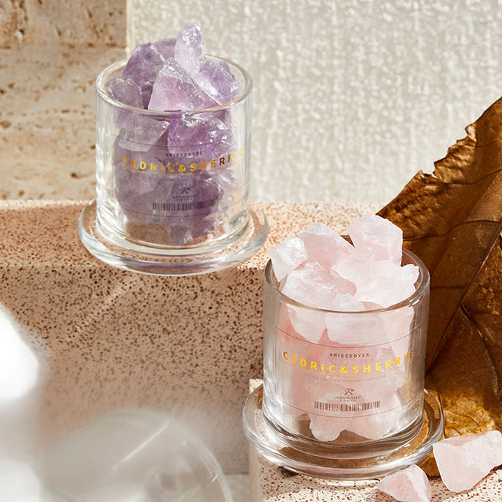 Diffusore in pietra naturale Olivenorma con cristalli di oli essenziali per aromaterapia