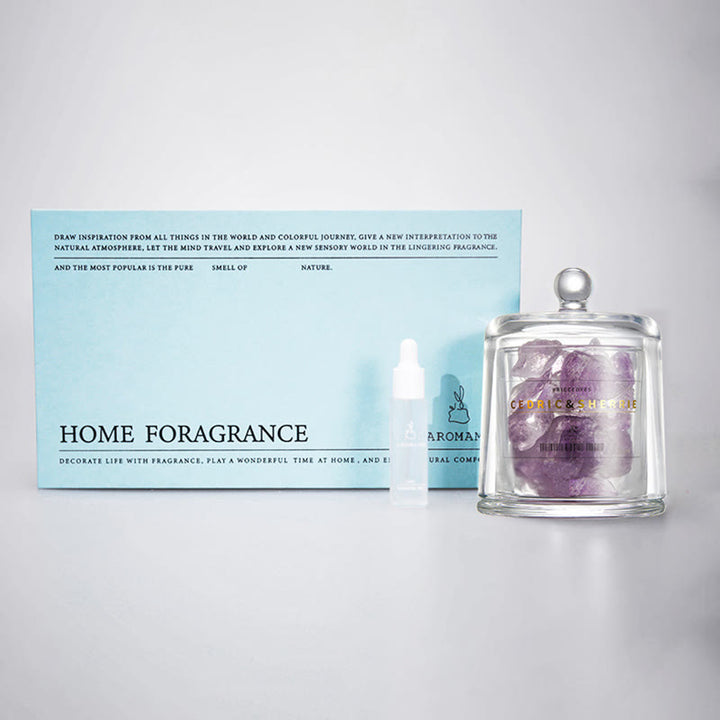 Diffusore in pietra naturale Olivenorma con cristalli di oli essenziali per aromaterapia