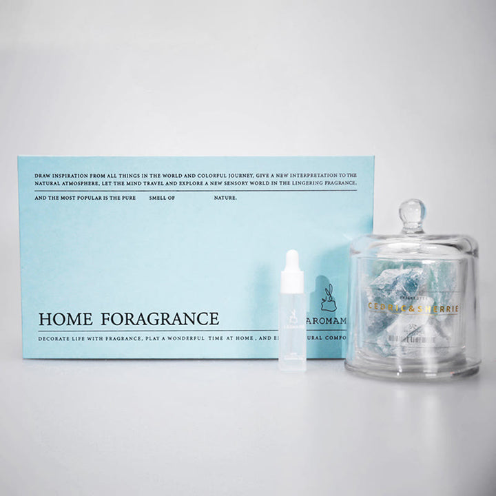 Diffusore in pietra naturale Olivenorma con cristalli di oli essenziali per aromaterapia