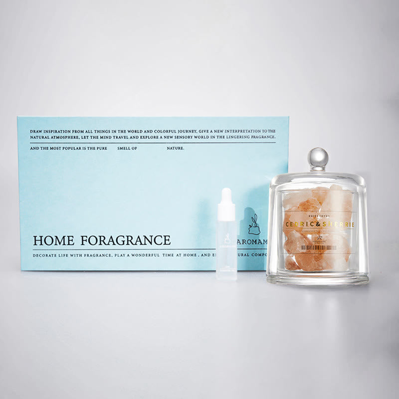 Diffusore in pietra naturale Olivenorma con cristalli di oli essenziali per aromaterapia