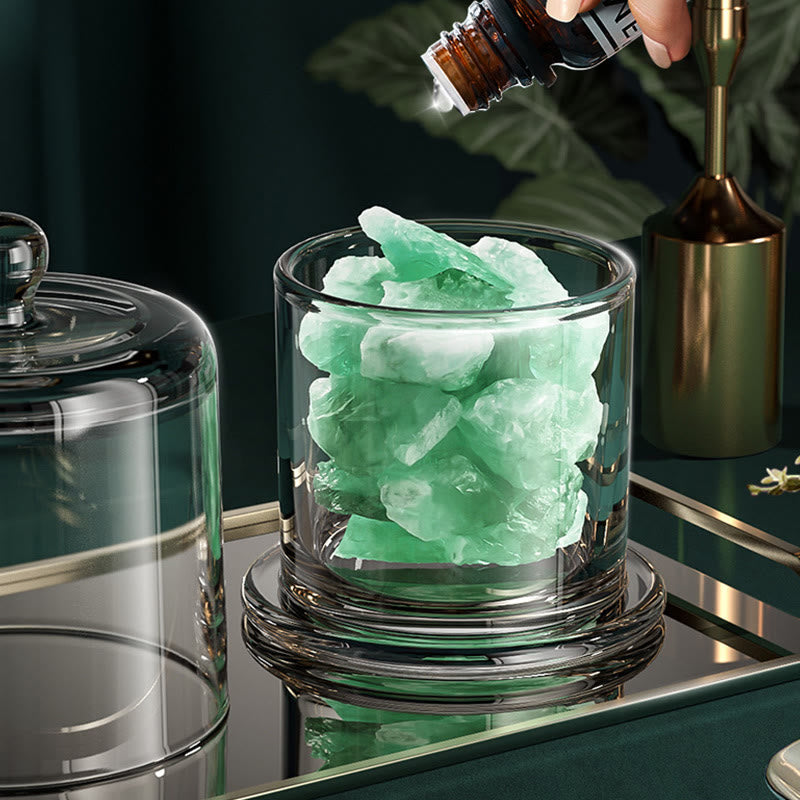 Diffusore in pietra naturale Olivenorma con cristalli di oli essenziali per aromaterapia