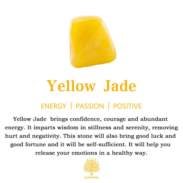 Olivenorma Collana di perline fatte a mano in pietra naturale di 7 colori