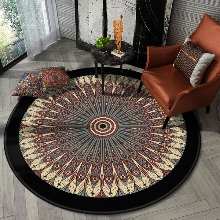 Tappeto Olivenorma Boho Round Area Tappeto Mandala