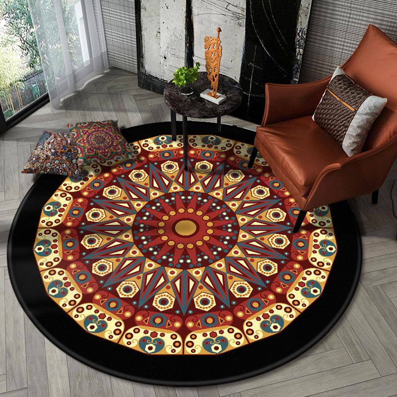 Tappeto Olivenorma Boho Round Area Tappeto Mandala