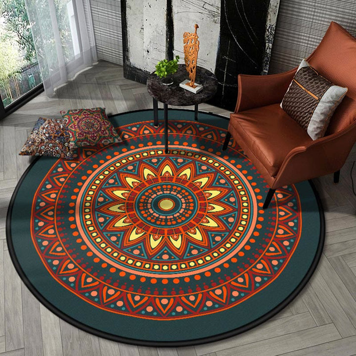 Tappeto Olivenorma Boho Round Area Tappeto Mandala